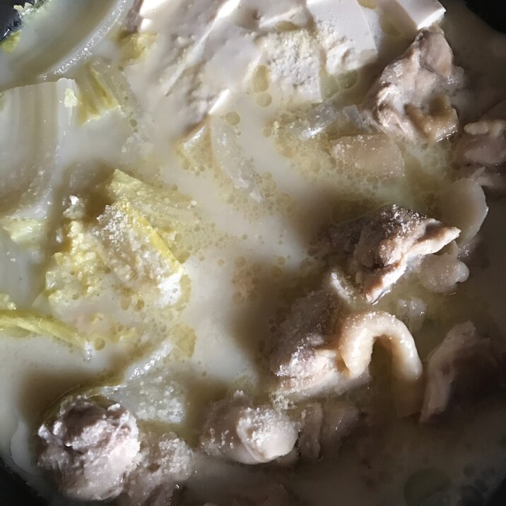 豆乳味噌チーズ鍋
